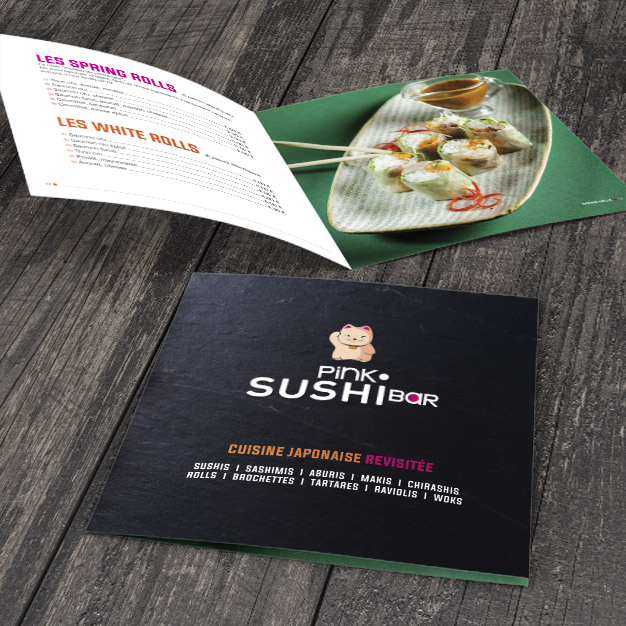Catalogue Pink sushi menu